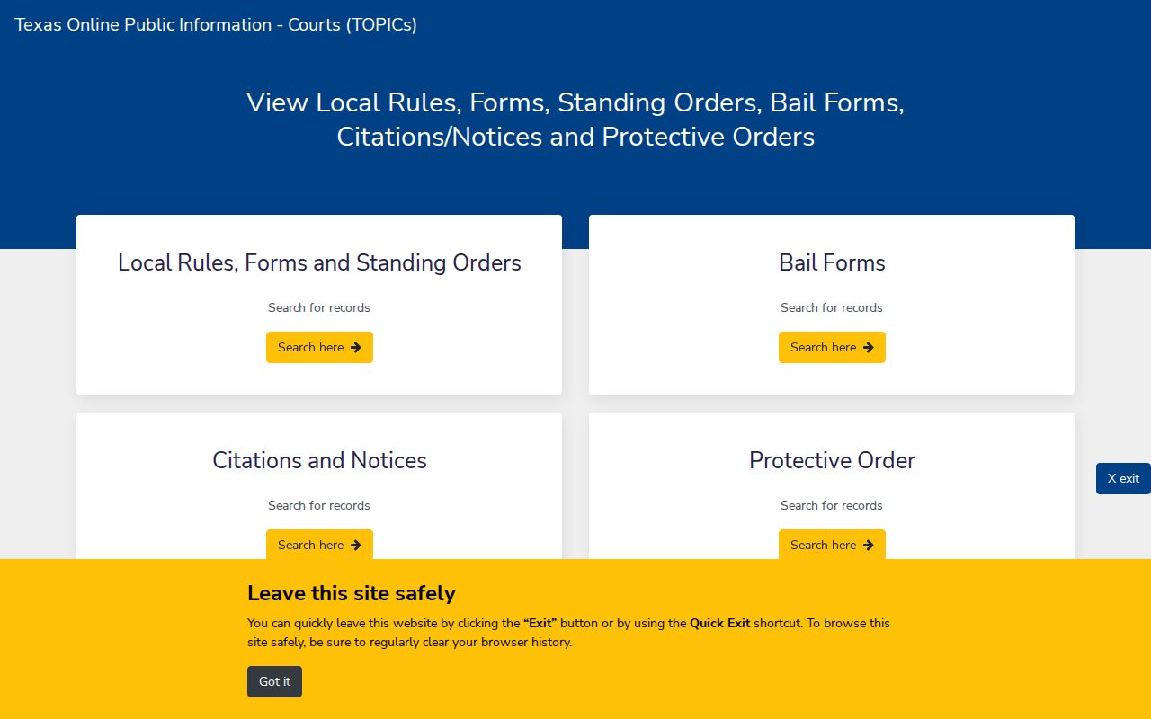 Floyd County court records rules and forms hub