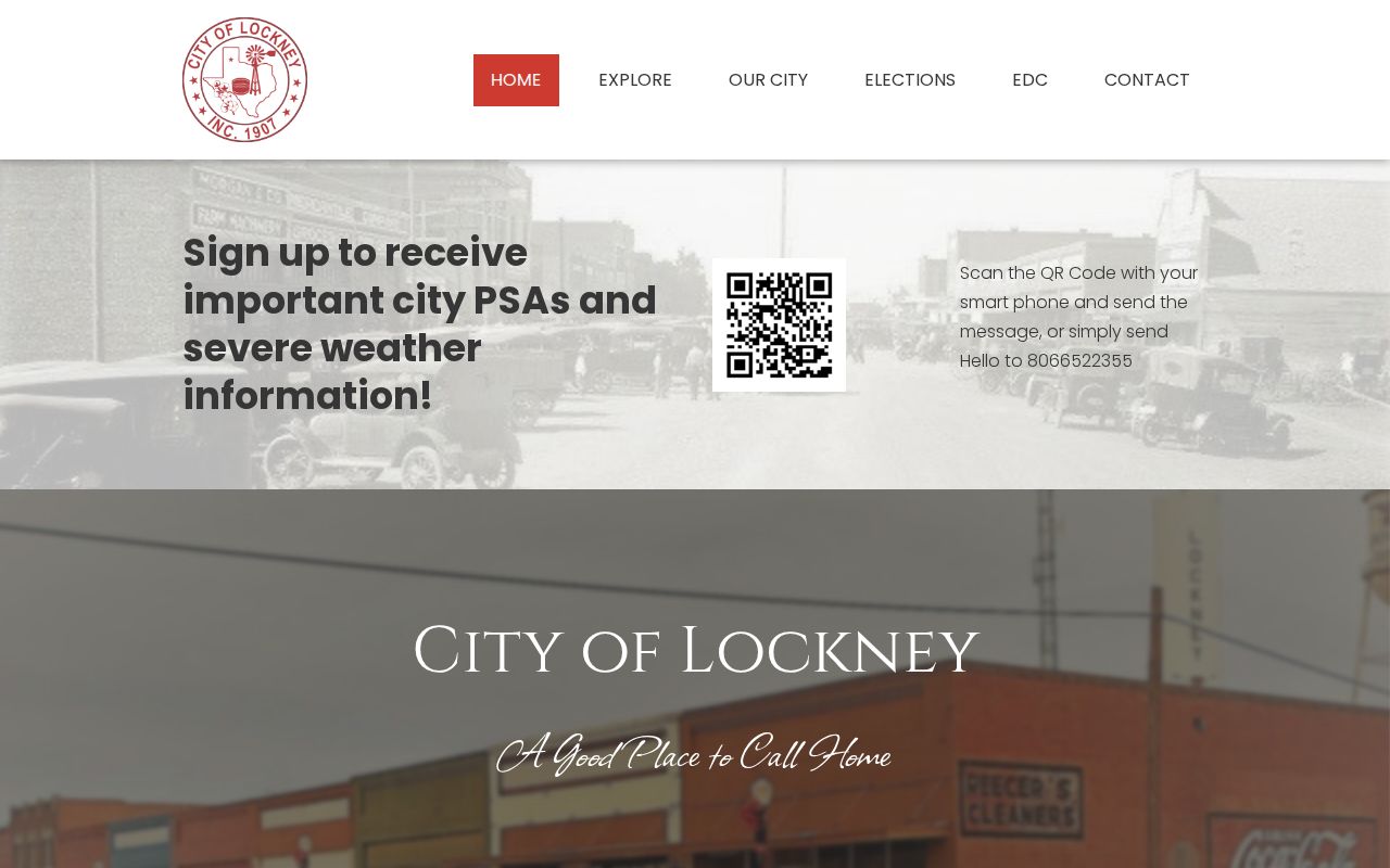 Lockney court records official City Hall route